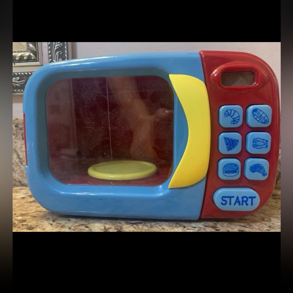 Kidzlane Toy Microwave Kids Microwave Toy Oven Play Microwave for Kids and Toddl